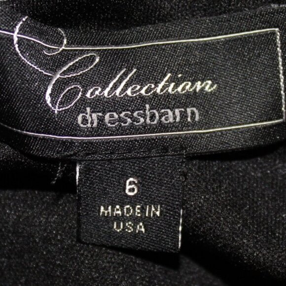 Dressbarn Collection Black Lace Sequin Slim Bodycon Evening Dress, Size 6 EUC - Picture 9 of 11